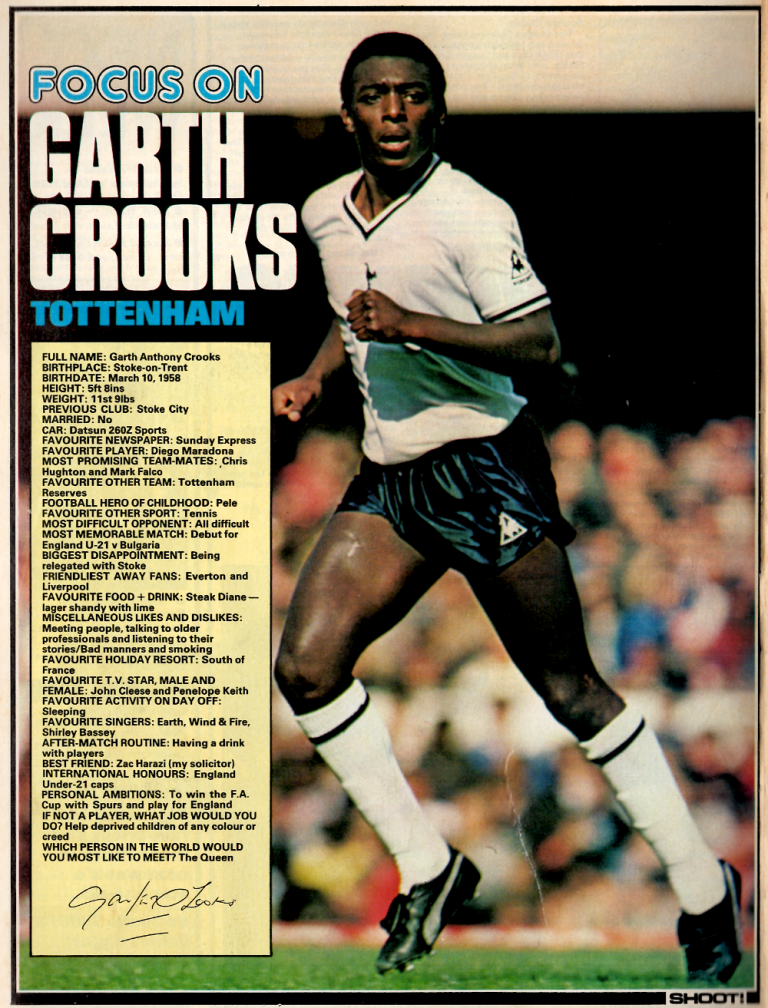 Garth Crooks Tottenham Hotspur - Football InPrint