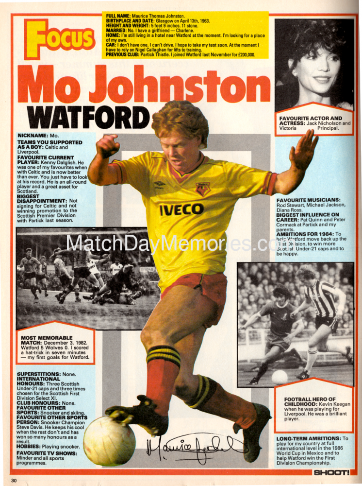 Mo Johnson Watford – Football InPrint