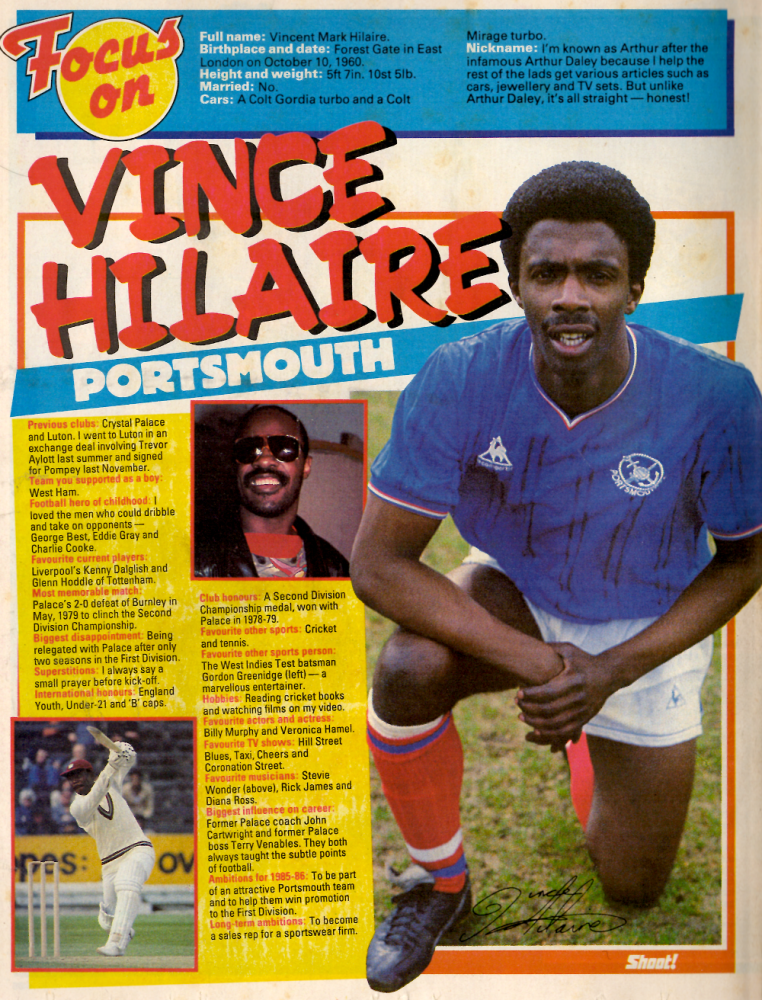 Vince Hilaire Portsmouth – Football InPrint